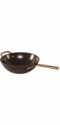ZWILLING Milano Wok with Glass Lid 30 cm, Brown