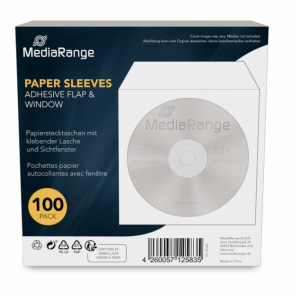 CD/DVD Papierhüllen, Schutzhülle