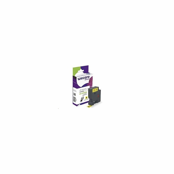 WECARE ARMOR páska pro DYMO S0720580, černá/žlutá, 12mm x 7m