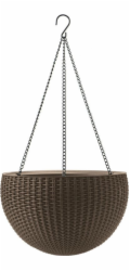 Květináč Keter Hanging Sphere whiskey hnědý