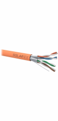 Kabel Solarix SXKD-6A-STP-LSOH-B2ca STP kabel Cat 6A drát 500m s reakcí na oheň - cívka