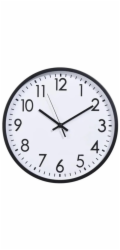 Hodiny nástěnné plast 30 cm bílý rám KO-837000110bila