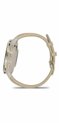 GARMIN VENU 3S, French Gray/Soft Gold, Leather