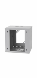 LEXI-Net 10" nástěnný rozvaděč Basic 6U 292x300, skleněné dveře, bez zad, svařovaný, šedý