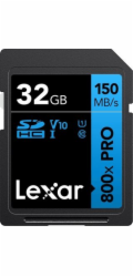 Lexar paměťová karta SD 32GB High-Performance 800x PRO (BLUE Series) SDHC UHS-I až 150MB/s