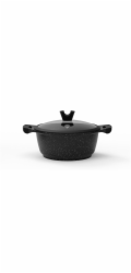 Hrnec Domoletti Black Marble, 24 cm, 4 l