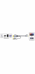 Kabel HDMI2.0 na USB-C pro monitory s USB-C konektorem, 4K@60Hz,1080p Aluminium 2m
