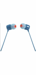 JBL Tune 110 - blue (Pure Bass, plochý kabel, mikrofon)