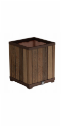 Květináč Keter Deco Square Tall walnut