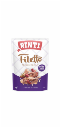 RINTI Filetto Duck fillet with duck hearts - vlhké krmivo pro psy - 100g