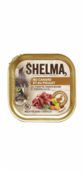 SHELMA Duck and chicken pate - mokré krmivo pro kočky - 100g