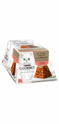 PURINA Gourmet Revelations Chunks in jelly with salmon - mokré krmivo pro kočky - 2x57g