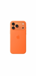 iPhone 17 Pro Max Silicone Case with MS – Orange