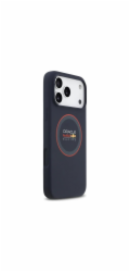 Red Bull Silicone Red Ring MagSafe Zadný Kryt pre iPhone 17 Pro modrý