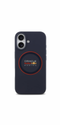 Red Bull Silicone Red Ring MagSafe Zadný Kryt pre iPhone 17 modrý