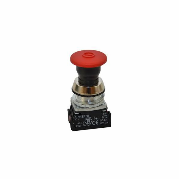 Promet Bezpečnostní tlačítko 30mm 0Z 2R (W0-NEF30-UDR 2Y C)