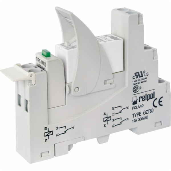 Relpol Relé rozhraní 1P 16A 24V DC AgNi PI85-024DC-M41G-T...