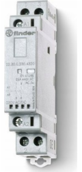 Finder Modulární stykač 2NO 25A 230V AC/DC, indikace provozu + LED, 17,5 mm 22.32.0.230.4320