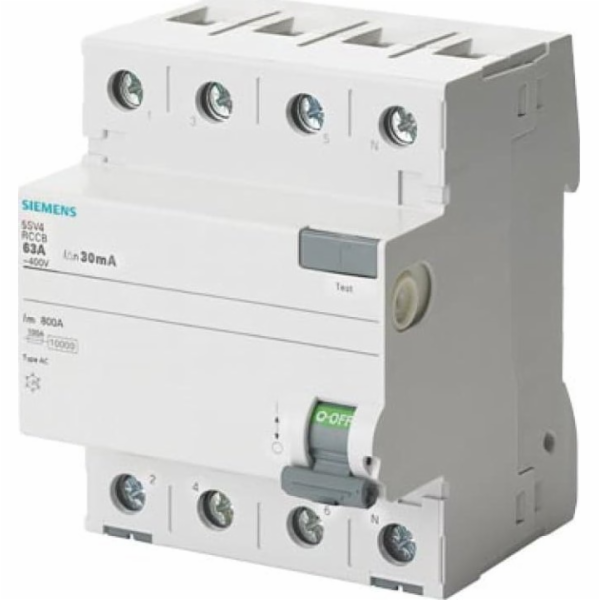 Siemens Proudový chránič 4P 40A 100mA typ AC