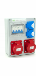 ELS Elektrotechnika Rozvaděč budov Mikołajki 2*16A/4 + 2*GS + ochrany, nástěnná skříň, 4NO21B21B0/4