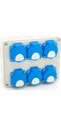 ELS Elektrotechnika Rozvaděč budov 6*GS 230V, nástěnná/povrchová montáž, ELS Elektrotechnika, N600