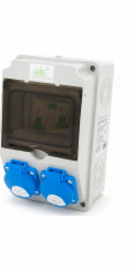 ELS Elektrotechnika Stavební a zahradní rozvaděč 2*GS 230V + ochrana + diferenciál, 6NO21C00F