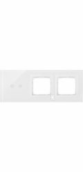 Kontakt-Simon Dotykový panel S54 Touch, 3 moduly, 2 horizontální dotyková pole + 2 otvory pro příslušenství S54, perleťově bílá DSTR3200/7