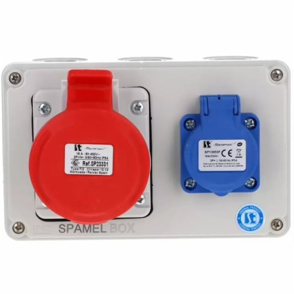 Spamel Rozvaděč 5x16A 3x16A INA=16A IP54 SB-001705-S0010-54
