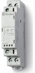 Finder Modulární stykač 25A 2NO 24V AC/DC, indikace provozu + LED, kontakt AgNi 22.32.0.024.1320