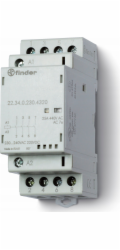 Finder Modulární stykač 4Z 25A 24V AC/DC, indikace provozu + LED, 35mm 22.34.0.024.4320