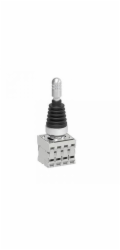 Lovato Electric Joystick , 4cestný kovový, 22 mm, s vratnou pružinou, kompletní s adaptérem a 4 kontakty 1Z LPSJ400