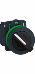 Schneider Electric Plochý spínač Harmony XB5, černý, plast, průměr 30 mm, 2 polohy, 1NO + 1NC, XB5FD25