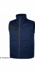 Delta Plus STOCKTON3 - vesta MACH, 9 KAPES, prošívaná 65% polyester, 35% bavlna, 245 g/m2 - tmavě šedá S