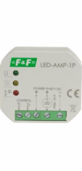F&F Napájecí zesilovač signálu pro LED osvětlení 12/24 V DC pro zapuštěnou krabici LED-AMP-1P