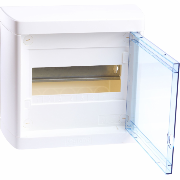 Legrand Nedbox jednořadý rozvaděč 1x8 s průhlednými dvířk...