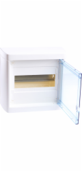 Legrand Nedbox jednořadý rozvaděč 1x8 s průhlednými dvířky 601245