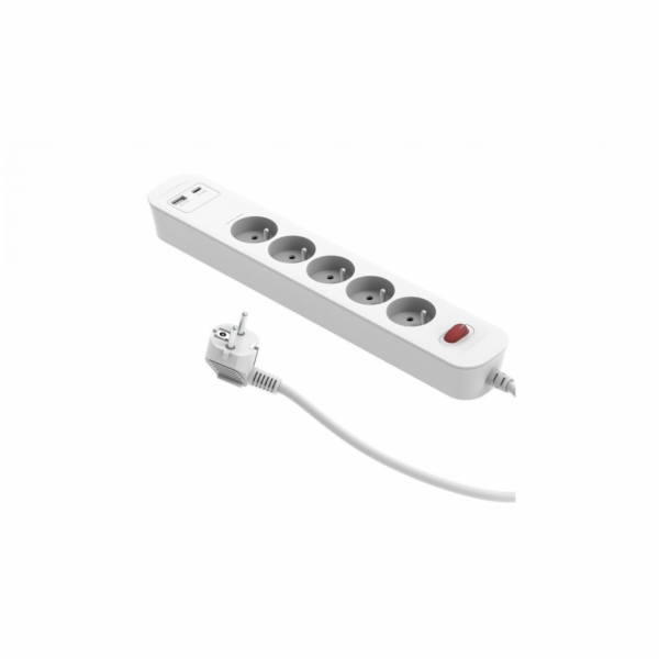 Düwi Prodlužovací kabel PD20 pro rychlé nabíjení, 5 zásuv...