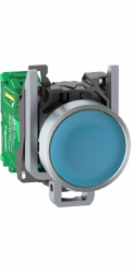 Schneider Electric Bezdrátové a bezbateriové tlačítko Harmony XB4R s vysílačem, modrý kov ZB4RTA6