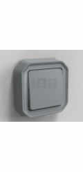 Legrand 069811L NOVINKA Sada schodišťových spínačů PLEXO 55, zapuštěná montáž, 10 AX - 250 V AC, šedá 069811L
