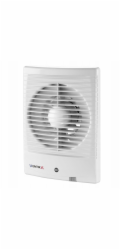 Ventika Axiální ventilátor O100 230V 14W 98m3/h 34dB s tažným lankovým spínačem bílý FORTE D100M3WS