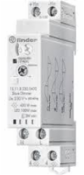 Finder Elektronické pulzní relé se stmívačem 400W 45-65Hz funkce SLAVE, ovládání 0-10V (15.11.8.230.0400)