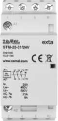 Zamel Modulární instalační stykač 25A 3NO+1NC 24V AC/DC typ: STM-25-31/24V EXT10000293