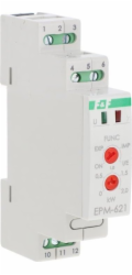 NoName Proudové relé F&F EPM-621 16A 1NO/NC 80-265V AC, ovládání směru spotřeby energie 0-2kW na DIN lištu