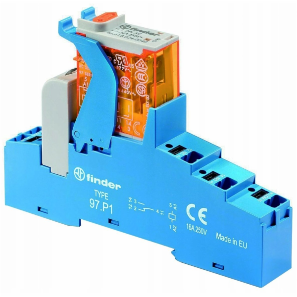 Finder Relé rozhraní řady 4C 1P 10A 230V AC ZÁSUVNÉ 4C.P1...