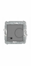 Karlik ICON Elektronický regulátor teploty s podlahovým senzorem Matně šedý 27IRT-1