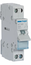 Hager Modulární spínač I-0-II 25A 1P (SFT125)