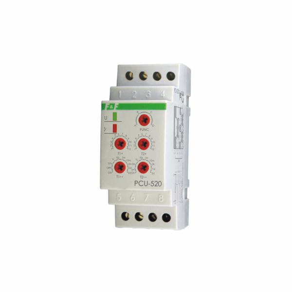 F&F Univerzální časové relé 2xNO/NC 12-264V - PCU-520 UNI