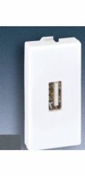 Kontakt-Simon K45/2 USB typ A samice, grafitově šedá - K128B/14