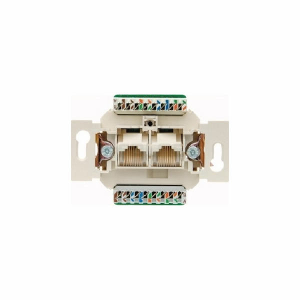 Hager UAE 8/8 pin počítačová zásuvka nestíněná kat. 5e - ...