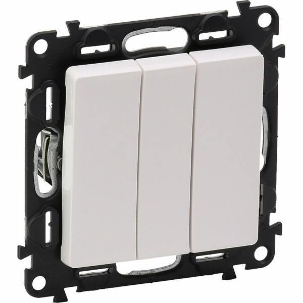Legrand Valena Life 10AX trojitý spínač bílý (752103)
